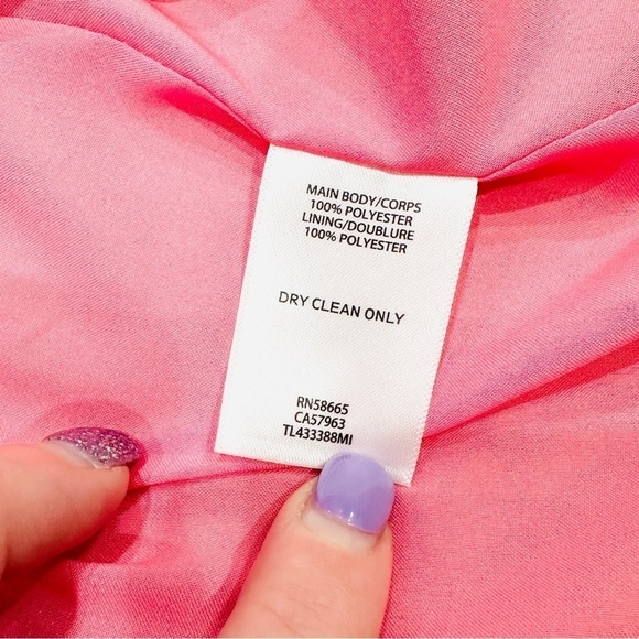 NWT LEITH Ombré Gradient Pink Lemonade Pleated Sleeveless Dress - Picture 10 of 10